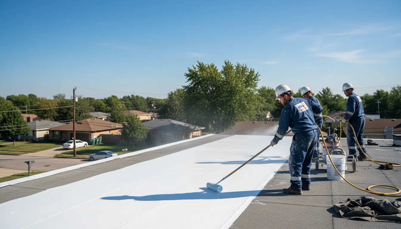 Commercial roof coating in Crawfordsville, OR near me